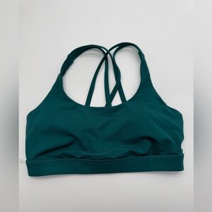Women‘s Lululemon Energy Bra Medium Support Size 6 Indochine Blue
